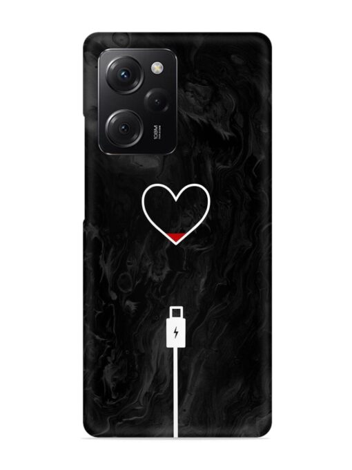 Heart Charging Vector Snap Case for Poco X5 Pro (5G) Zapvi