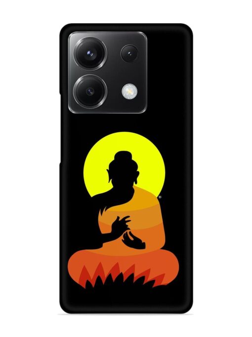 Buddha Art Black Snap Case for Poco X6 (5G) Zapvi