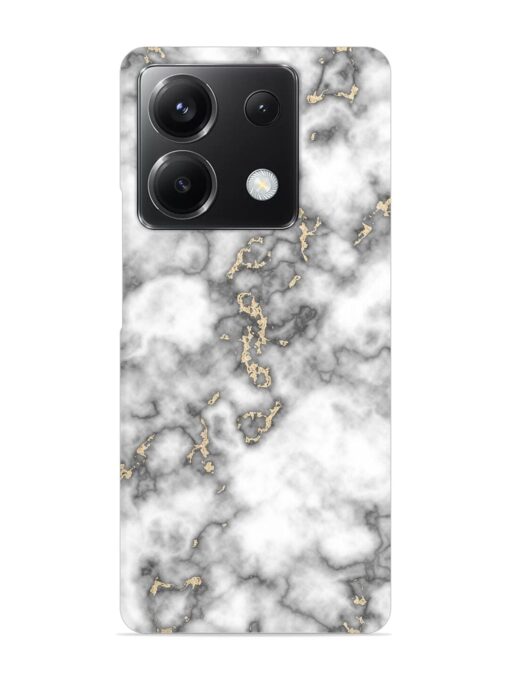 Gray And Gold Marble Snap Case for Poco X6 (5G) Zapvi