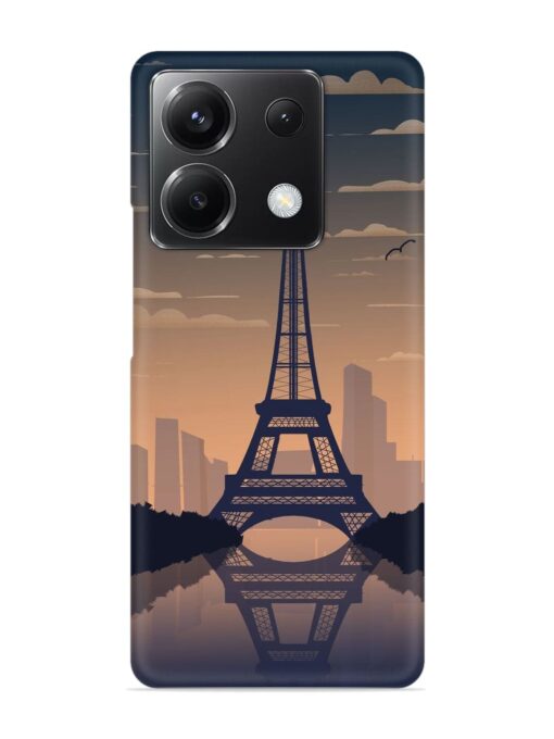 France Paris Eiffel Tower Gradient Snap Case for Poco X6 (5G) Zapvi