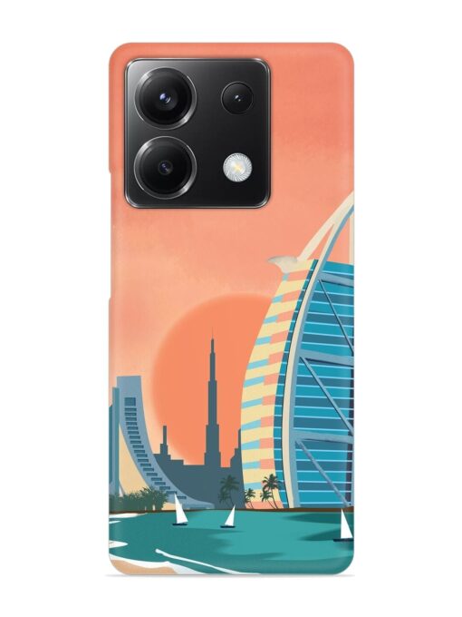 Dubai Architectural Scenery Snap Case for Poco X6 (5G) Zapvi