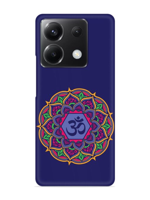 Om Mandala Art Blue Snap Case for Poco X6 (5G) Zapvi