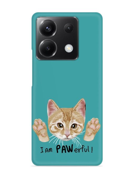 Typography Slogan Cat Snap Case for Poco X6 (5G) Zapvi