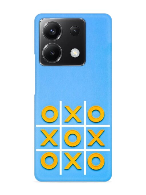 Yellow Plastic Crosses Snap Case for Poco X6 (5G) Zapvi