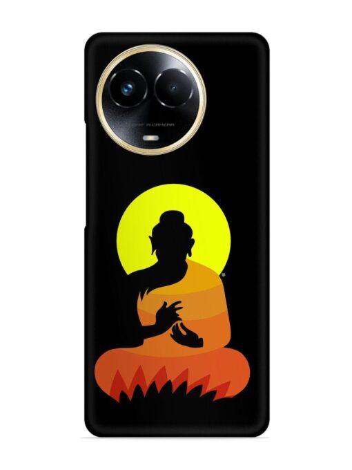 Buddha Art Black Snap Case for Realme 11 (5G) Zapvi