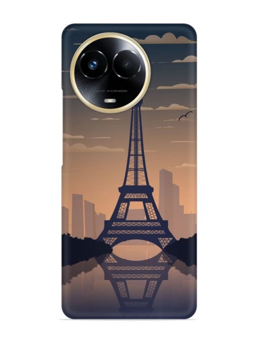 France Paris Eiffel Tower Gradient Snap Case for Realme 11 (5G) Zapvi