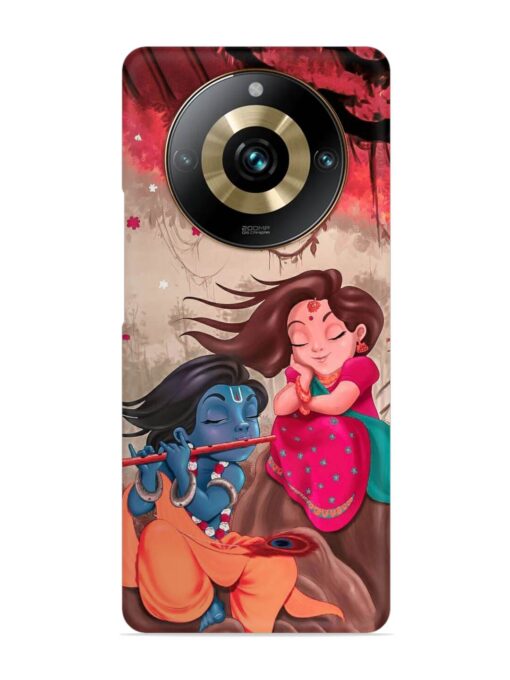 Radhe Krishna Water Art Snap Case for Realme 11 Pro Plus (5G) Zapvi