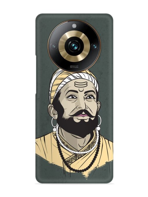 Shivaji Maharaj Vector Art Snap Case for Realme 11 Pro Plus (5G) Zapvi