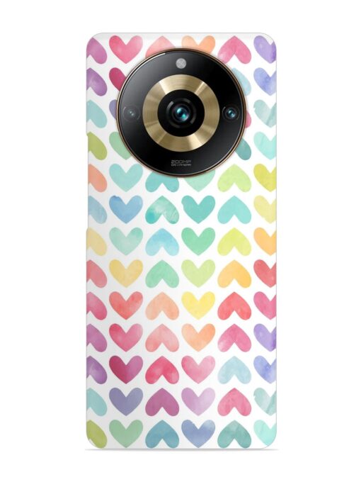 Seamless Colorful Watercolor Snap Case for Realme 11 Pro Plus (5G) Zapvi