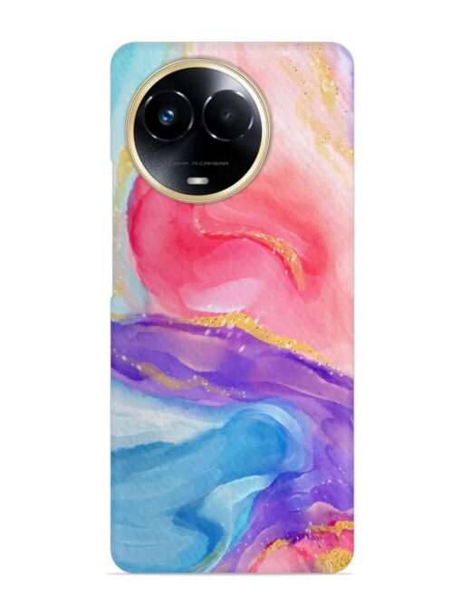 Watercolor Gradient Snap Case for Realme 11X (5G) Zapvi