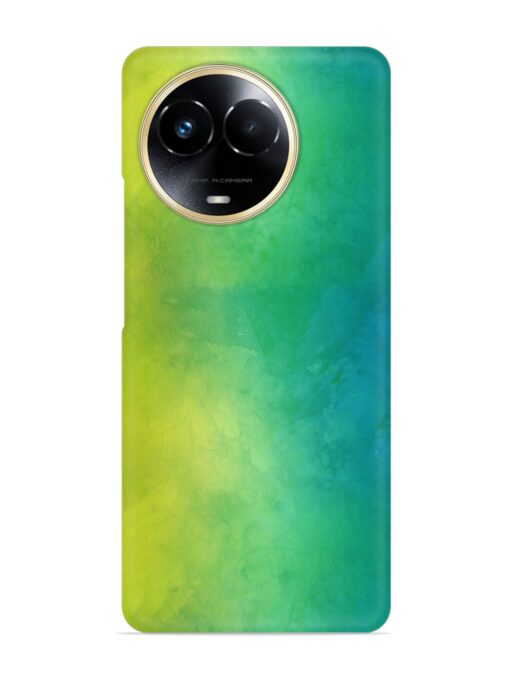 Yellow Green Gradient Snap Case for Realme 11X (5G) Zapvi