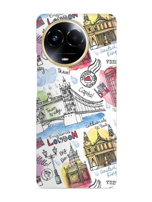 Vector London Landmark Snap Case for Realme 11X (5G) Zapvi