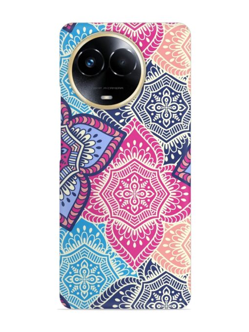 Ethnic Floral Seamless Snap Case for Realme 11X (5G) Zapvi