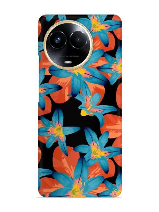 Philippine Flowers Seamless Snap Case for Realme 11X (5G) Zapvi