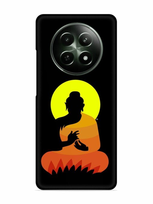Buddha Art Black Snap Case for Realme 12 (5G) Zapvi
