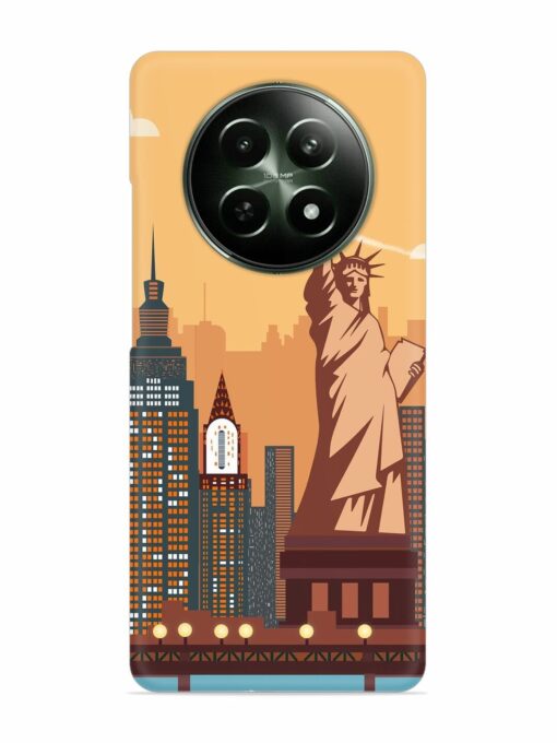 New York Statue Of Liberty Architectural Scenery Snap Case for Realme 12 (5G) Zapvi