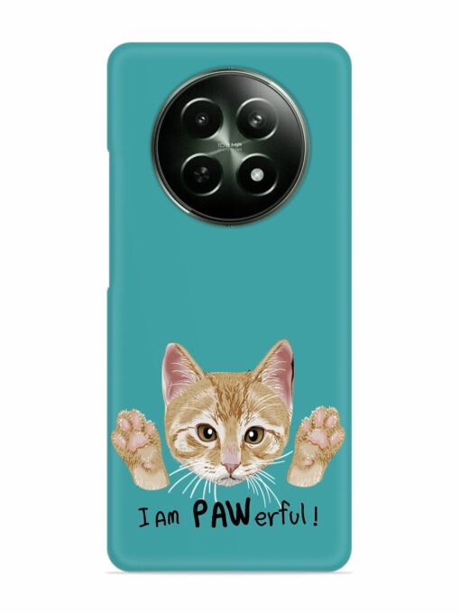 Typography Slogan Cat Snap Case for Realme 12 (5G) Zapvi