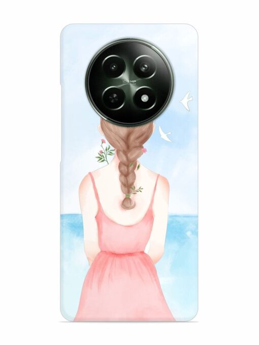 Watercolor Girl Vector Snap Case for Realme 12 (5G) Zapvi