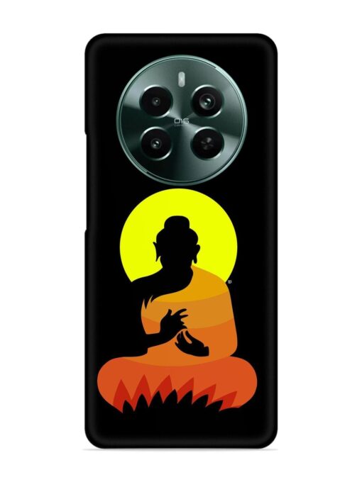 Buddha Art Black Snap Case for Realme 12 Plus (5G) Zapvi