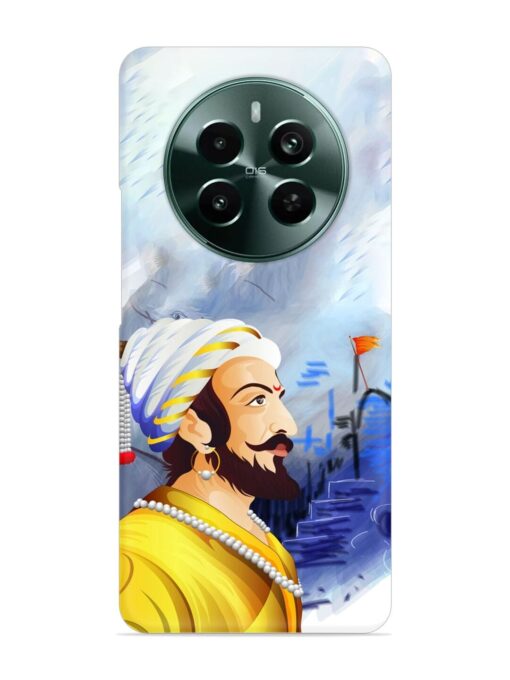 Shivaji Maharaj Color Paint Art Snap Case for Realme 12 Plus (5G) Zapvi