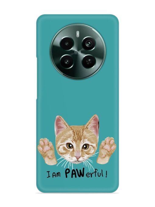 Typography Slogan Cat Snap Case for Realme 12 Plus (5G) Zapvi