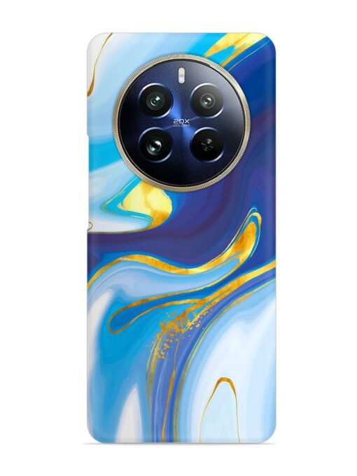 Watercolor Background With Golden Foil Snap Case for Realme 12 Pro Plus (5G) Zapvi