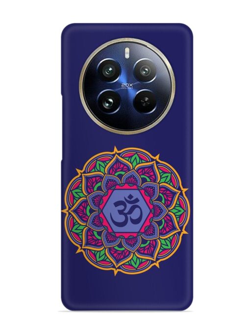 Om Mandala Art Blue Snap Case for Realme 12 Pro Plus (5G) Zapvi