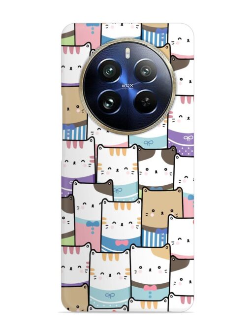 Cute Adorable Cat Snap Case for Realme 12 Pro Plus (5G) Zapvi