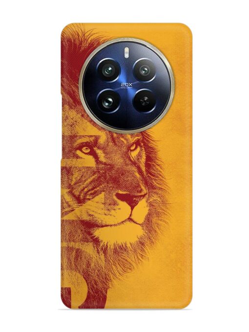 Gold Lion Crown Art Snap Case for Realme 12 Pro Plus (5G) Zapvi