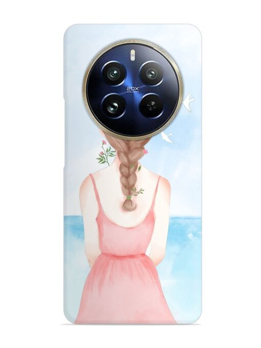 Watercolor Girl Vector Snap Case for Realme 12 Pro Plus (5G) Zapvi