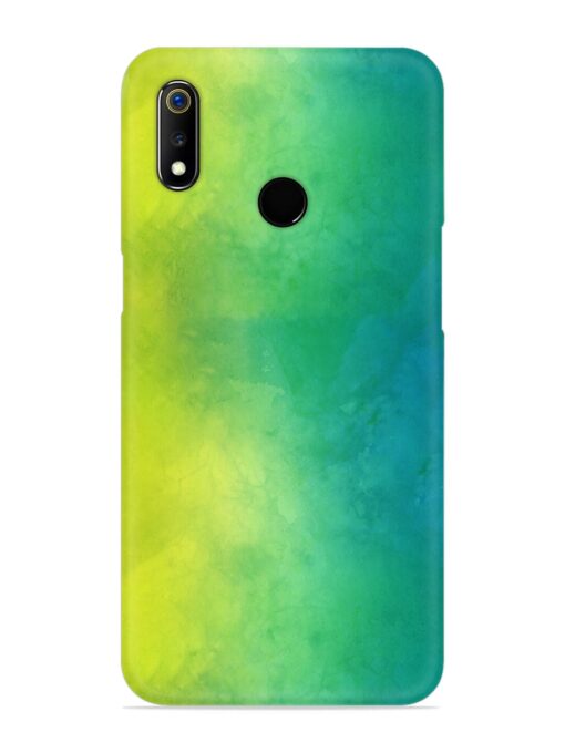 Yellow Green Gradient Snap Case for Realme 3 Pro Zapvi