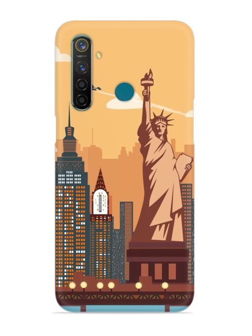 New York Statue Of Liberty Architectural Scenery Snap Case for Realme 5 Pro Zapvi