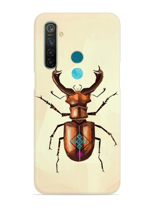 Stag Beetle Vector Snap Case for Realme 5 Pro Zapvi