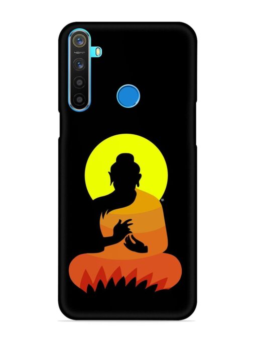 Buddha Art Black Snap Case for Realme 5S Zapvi