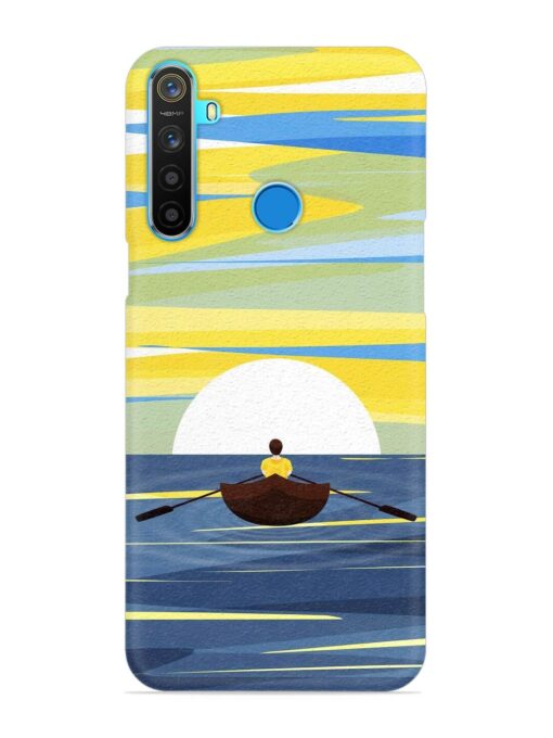 Rowing Person Ferry Paddle Snap Case for Realme 5S Zapvi