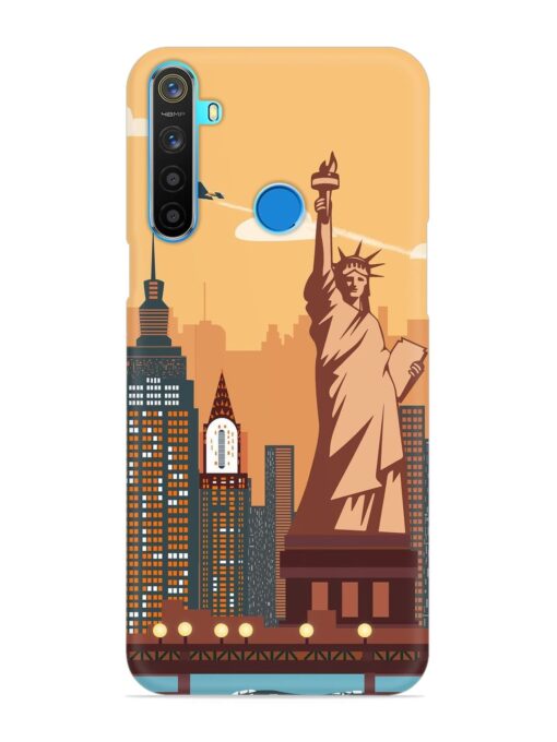 New York Statue Of Liberty Architectural Scenery Snap Case for Realme 5S Zapvi