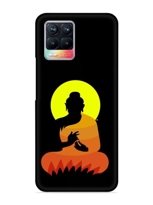 Buddha Art Black Snap Case for Realme 8 (4G) Zapvi