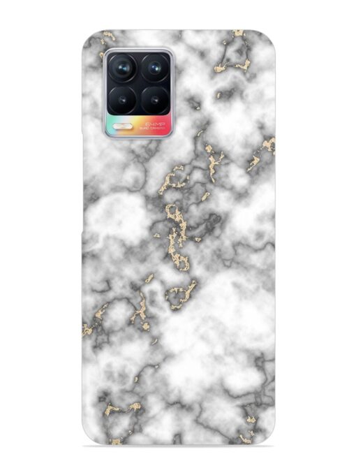 Gray And Gold Marble Snap Case for Realme 8 (4G) Zapvi
