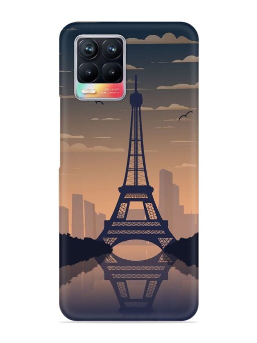 France Paris Eiffel Tower Gradient Snap Case for Realme 8 (4G) Zapvi
