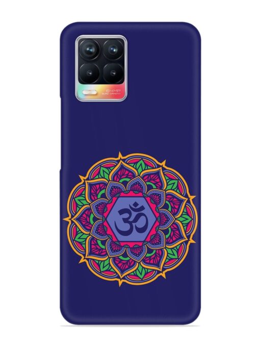 Om Mandala Art Blue Snap Case for Realme 8 (4G) Zapvi