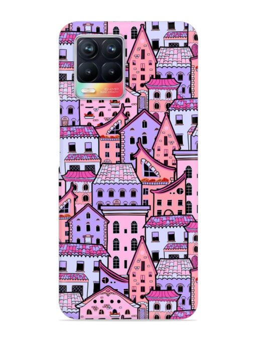Seamless Pattern Houses Snap Case for Realme 8 (4G) Zapvi