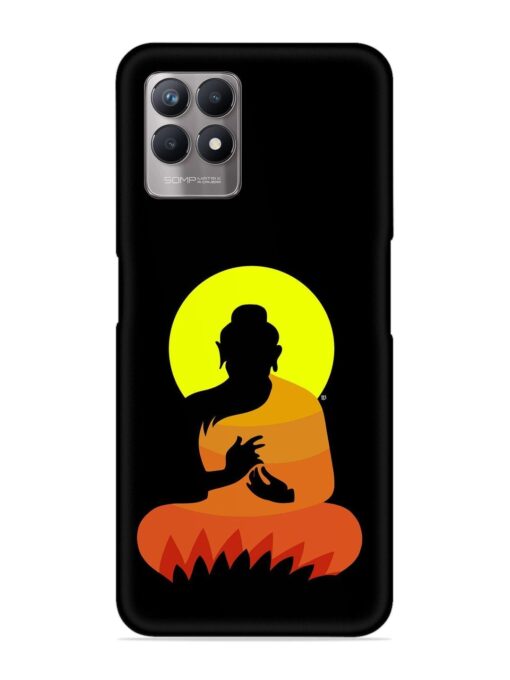 Buddha Art Black Snap Case for Realme 8I Zapvi