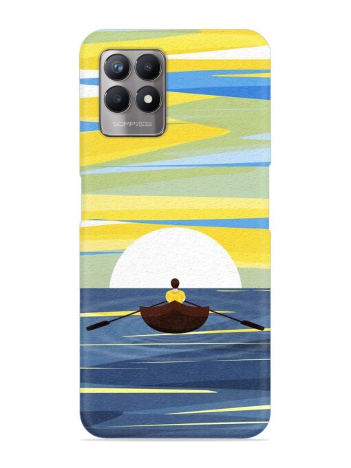Rowing Person Ferry Paddle Snap Case for Realme 8I Zapvi