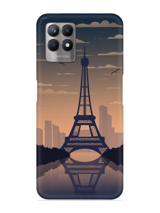 France Paris Eiffel Tower Gradient Snap Case for Realme 8I Zapvi