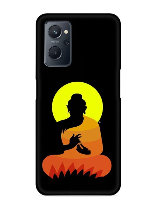 Buddha Art Black Snap Case for Realme 9I (4G) Zapvi