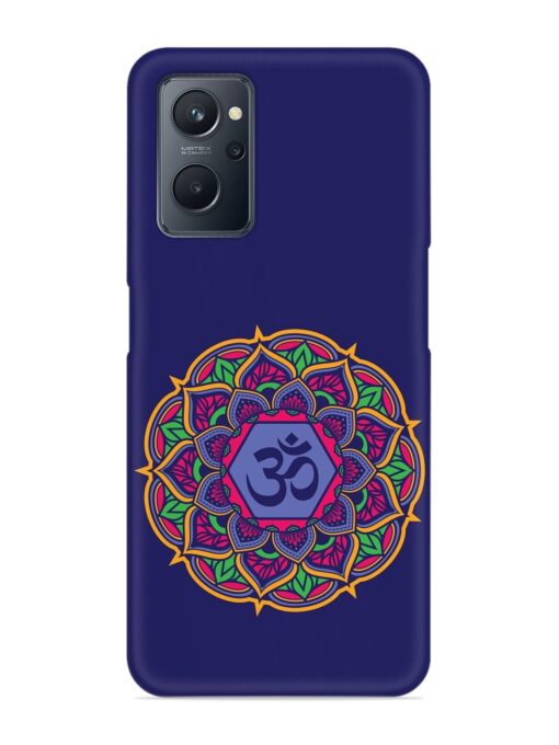 Om Mandala Art Blue Snap Case for Realme 9I (4G) Zapvi