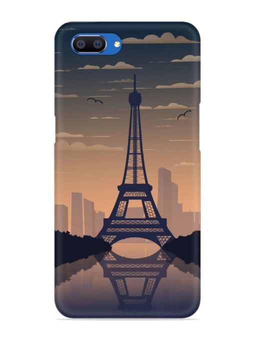 France Paris Eiffel Tower Gradient Snap Case for Realme C1 Zapvi