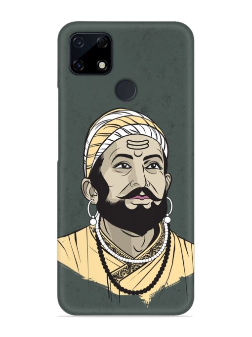 Shivaji Maharaj Vector Art Snap Case for Realme C25S Zapvi