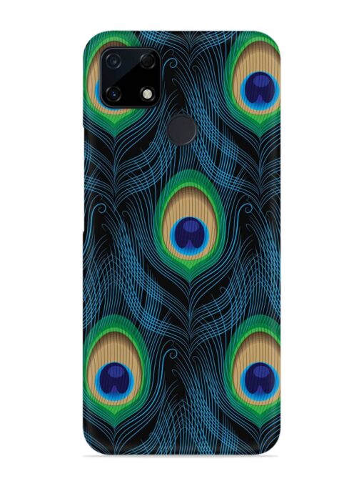 Seamless Pattern Peacock Snap Case for Realme C25S Zapvi