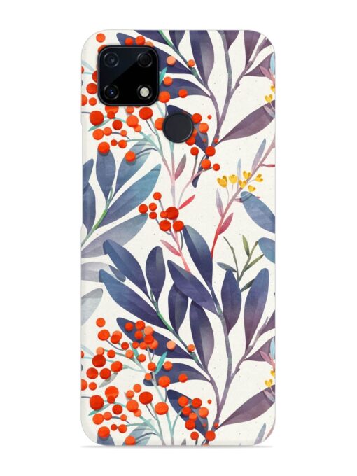 Seamless Floral Pattern Snap Case for Realme C25S Zapvi